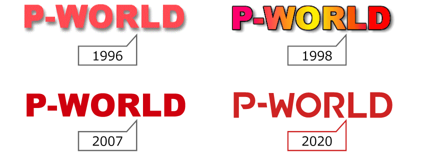 P-WORLDロゴの変遷