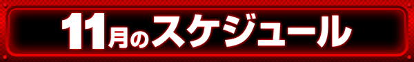 11月のスケジュール