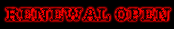 RENEWAL OPEN!!